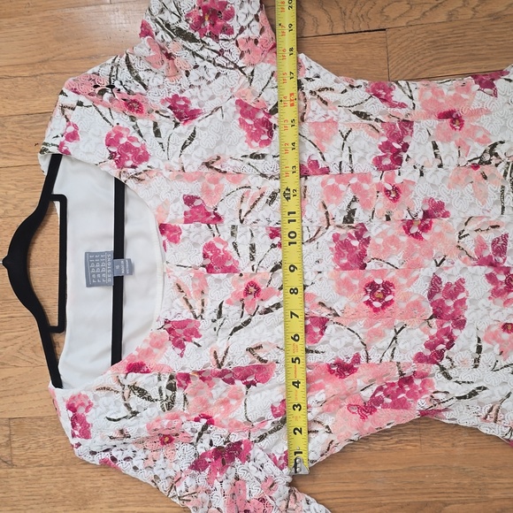 RABBIT RABBIT RABBIT DESIGNS WOMEN'S PLUS SIZE PINK & WHITE FLORAL DRESS SIZE 16 - Picture 10 of 16